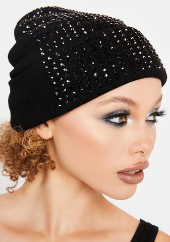 Dusk Sparkle Rhinestone Beanie