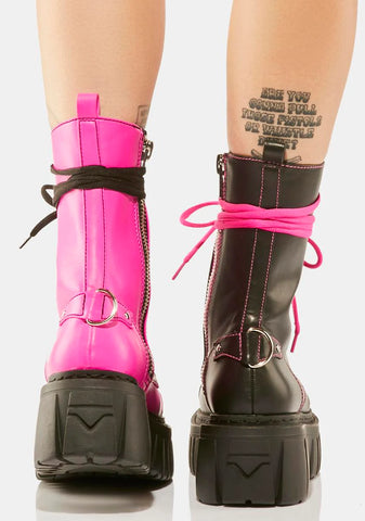Sweet Devil Games Mismatched Combat Boots