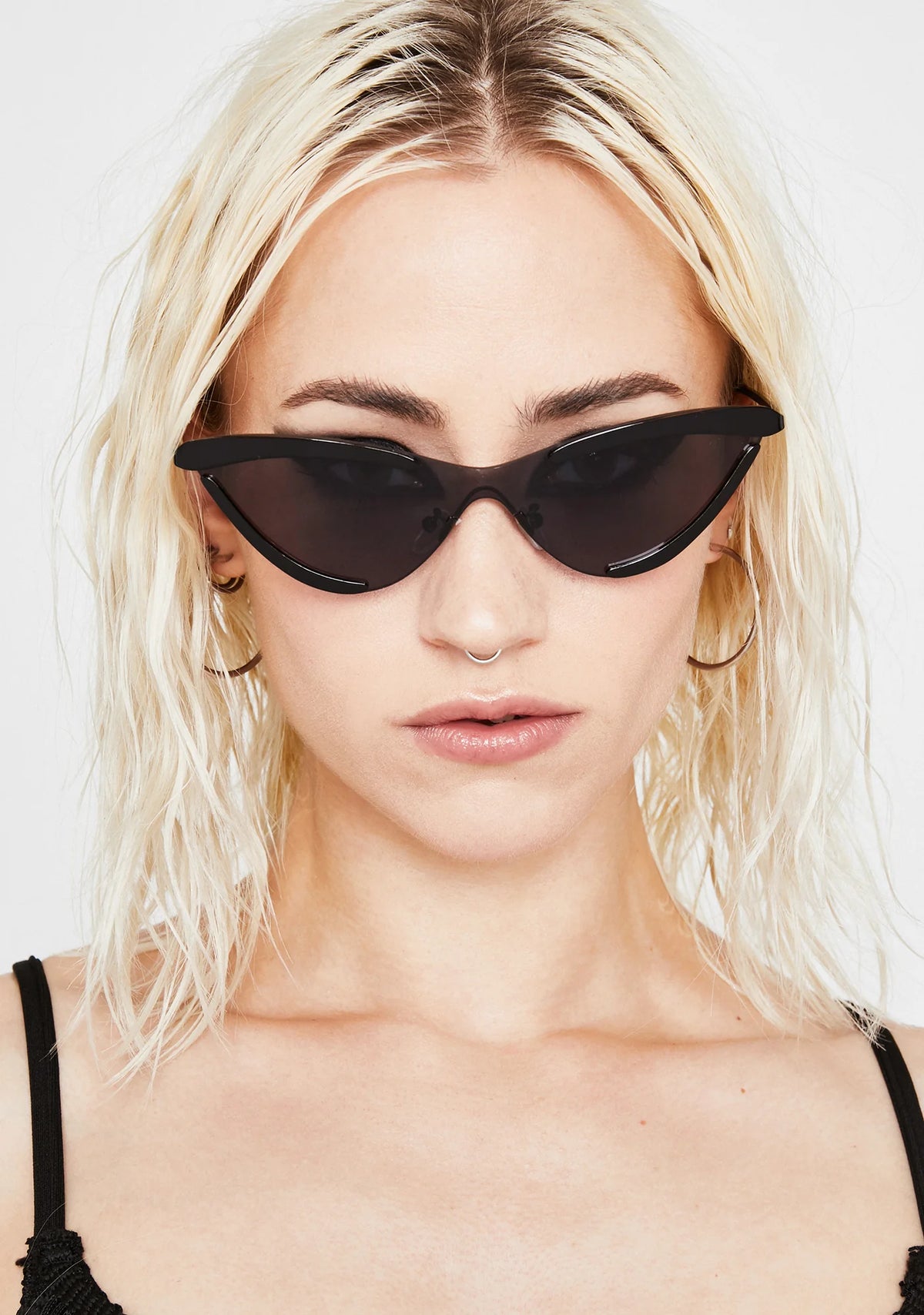 Dark Solar Flair Cat Eye Sunglasses