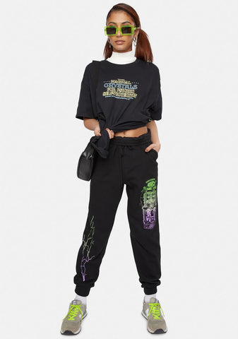 X Playdude Court Case Graphic Sweatpants