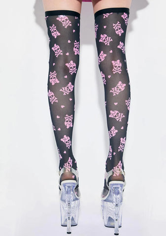 Doomed From The Start Thigh Highs