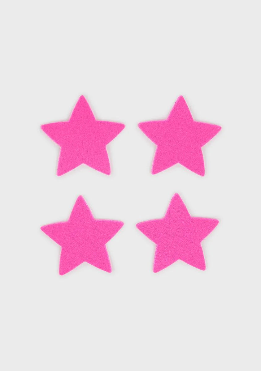 Two-Pair Small Neon Star Pasties