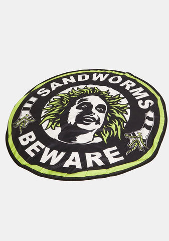 Beware Of Sandworms Beach Towel