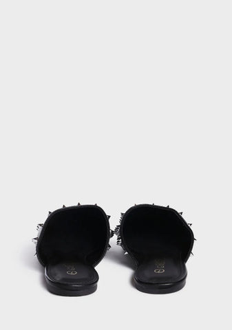 Noir New Level Studded Slides