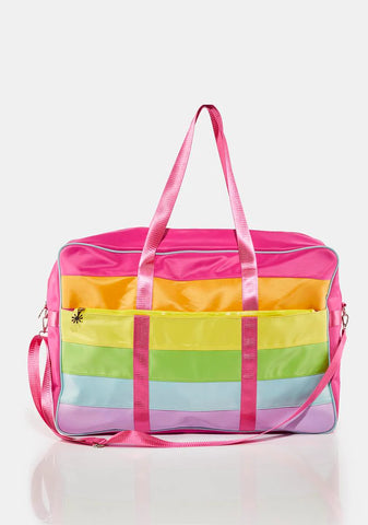 Pastel Follow The Rainbow Weekender Bag