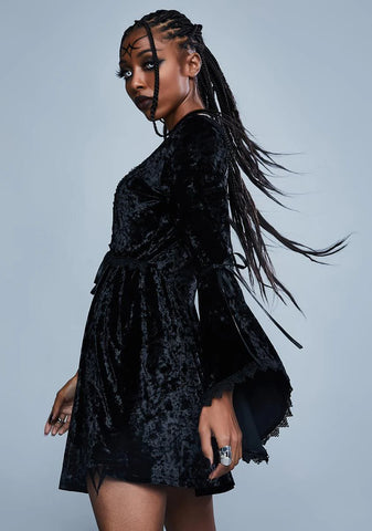 Fear The Night Bell Sleeve Dress