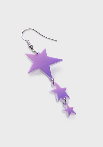 Cosmic Geometry Star Drop Earrings