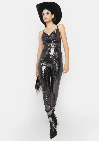 Here For It Sequin Jumpsuit