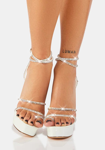 Angel So Impressive Sparkly Platform Heels