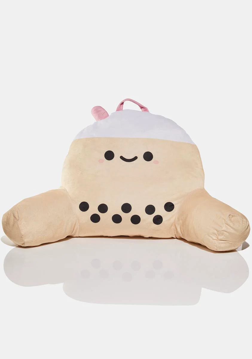 Pearl Boba Tea Vibrating Plush Chair