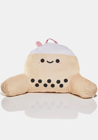 Pearl Boba Tea Vibrating Plush Chair