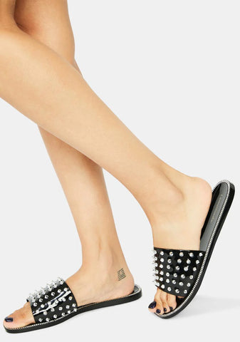 Midnight Such A Stud Spiky Slides