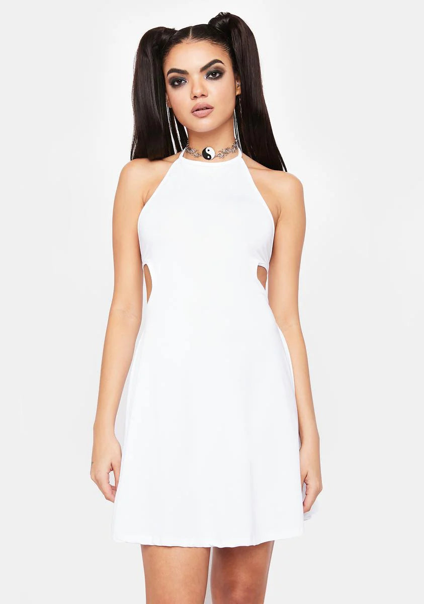 Stay With You Halter Mini Dress