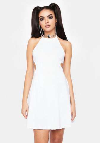 Stay With You Halter Mini Dress