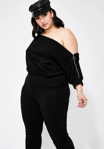 Came To Werk Zip Jumpsuit