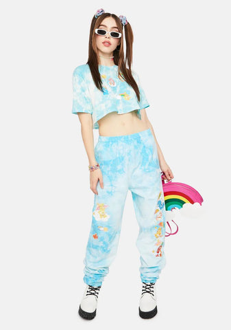 Raining Care Bears Tie Dye Sweatpants