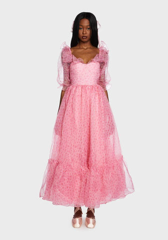 Mon Amour Ruffled Beauty Maxi Dress