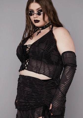 Plus Beyond The Woods Crop Top