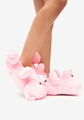 Sweet Wake Up With U Teddy Slippers