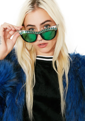 Emerald Nefertiti Sunglasses
