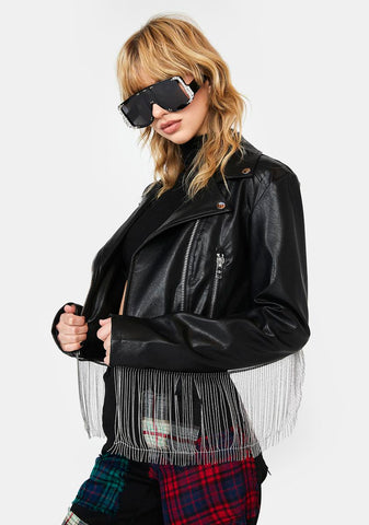 Open Road Fringe Moto Jacket