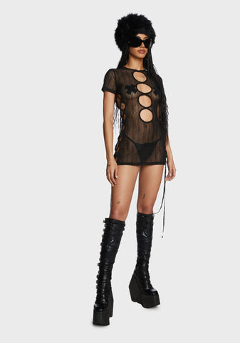 Eternal Appeal Mini Dress - Black