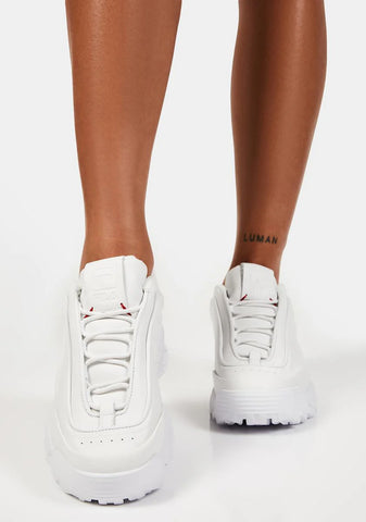 White Disruptor Zero Sneakers