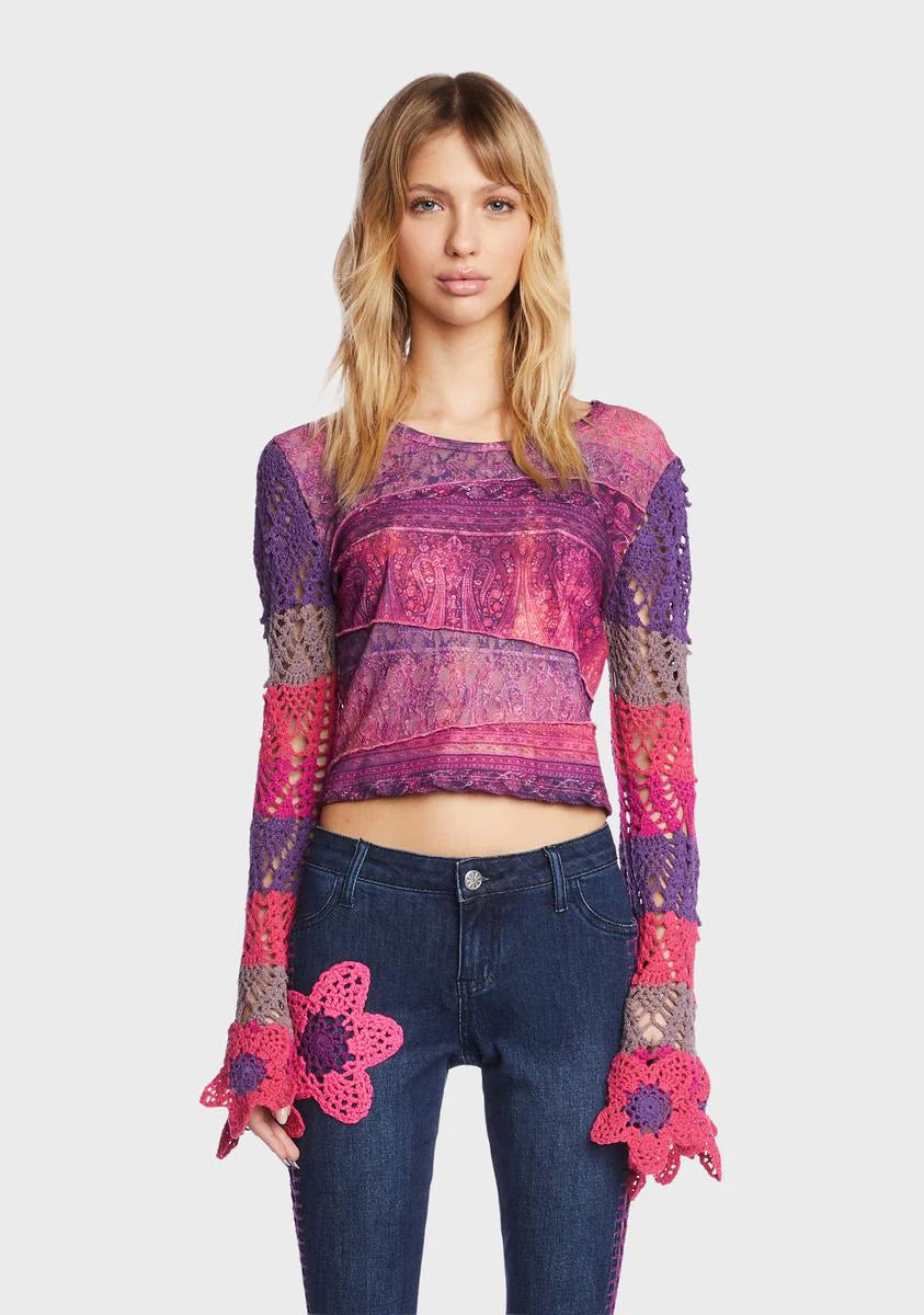 Under The Sun Crochet Top