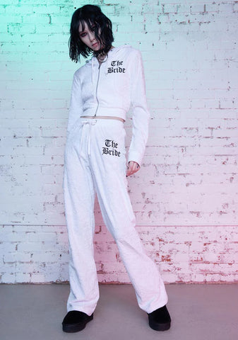 Death Do Us Part Velour Track Pants