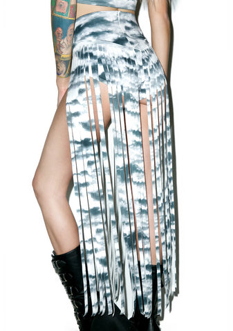 Storm Cloudz Fringed Shorts