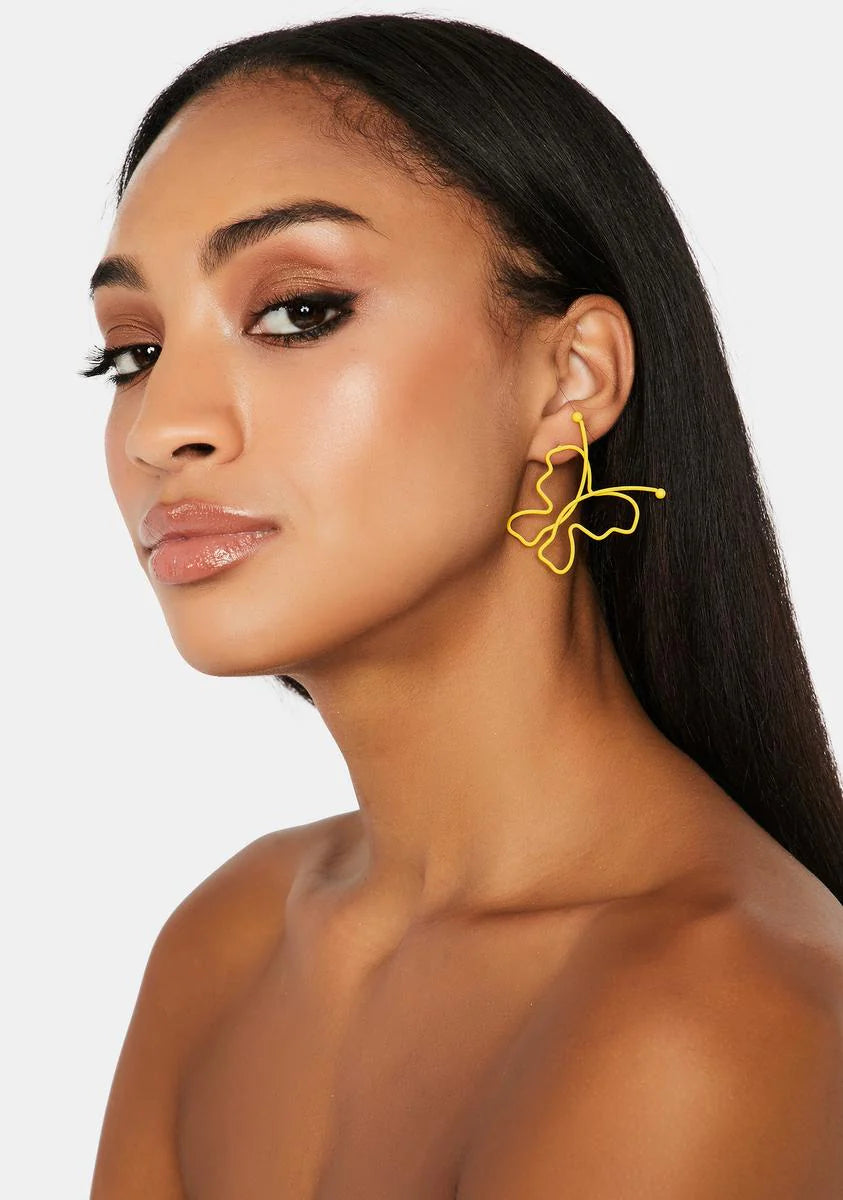 Metamorphic Bliss Butterfly Earrings