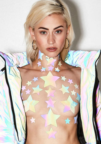 Rainbow Reflective 35 Star Bundle Pasties