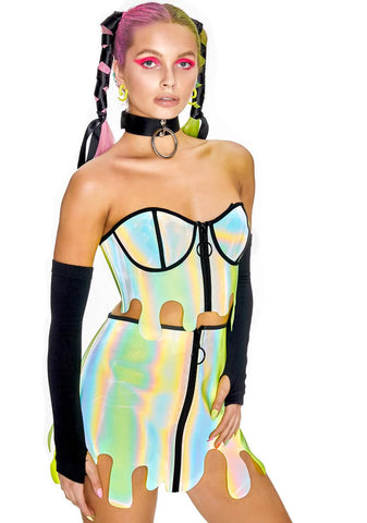 Slime Zone Reflective Bustier