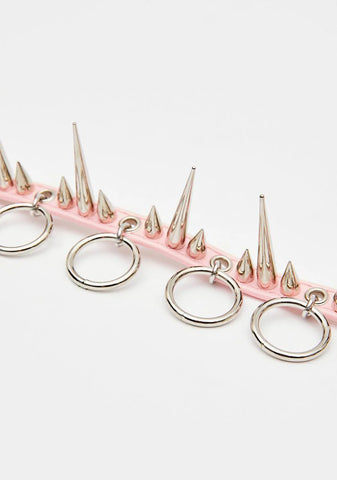 Pink OG Spikey BB Collar