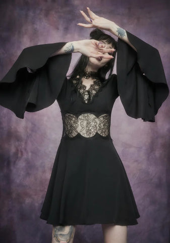 Conjuring The Dead Bell Sleeve Dress