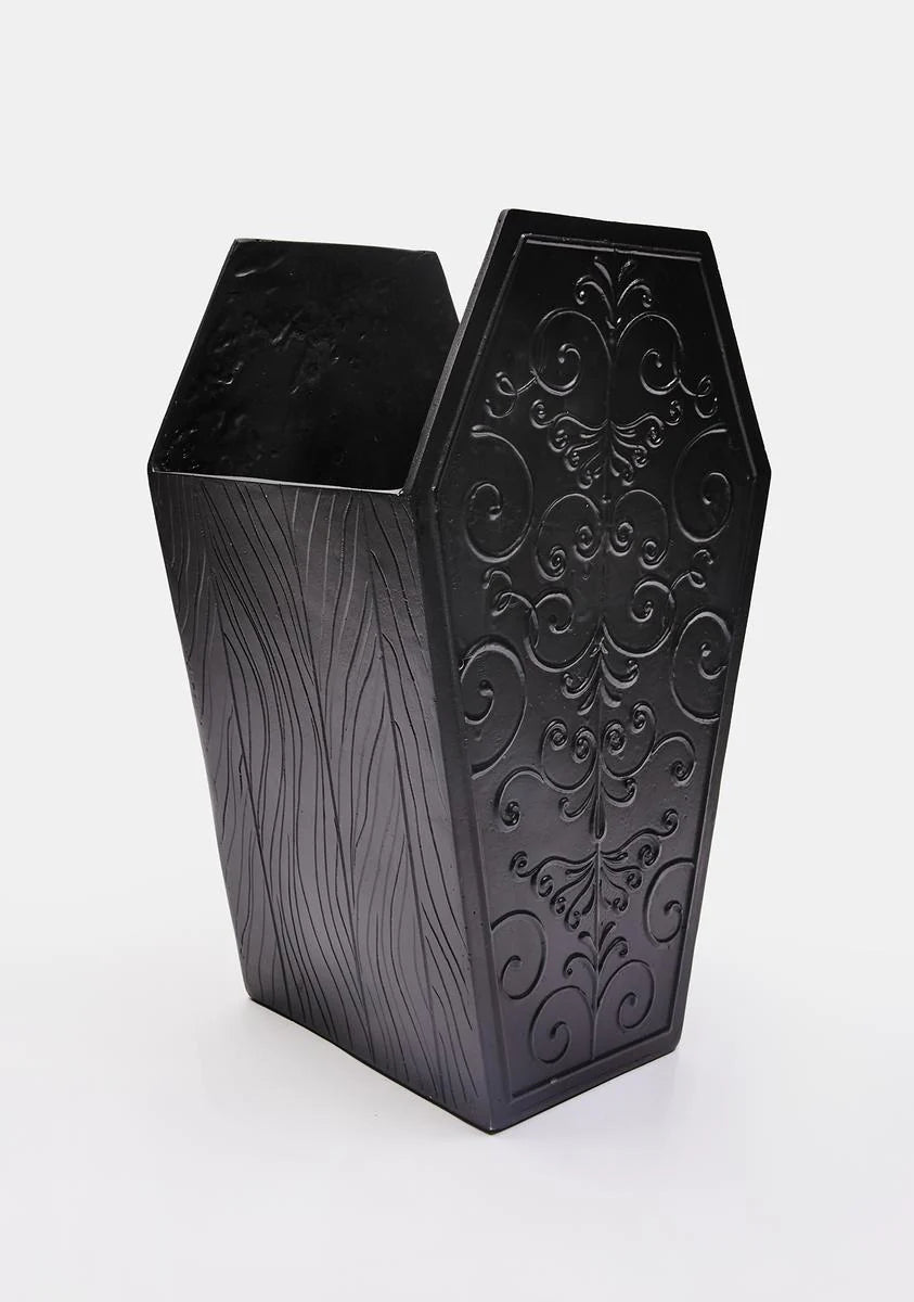 Say Goodbye Coffin Waste Basket