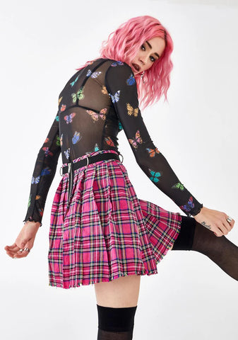 Sweet Dress Code Plaid Skirt