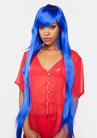 Blue Wig