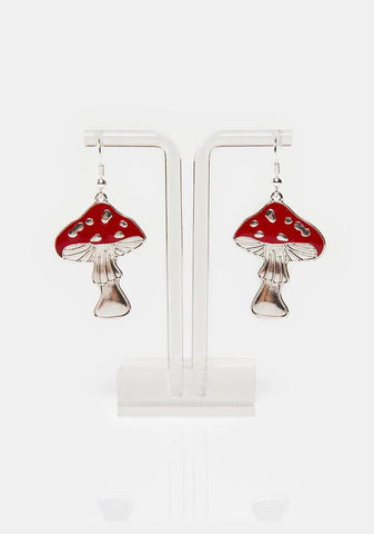 Euphoric Visions Mushroom Earrings