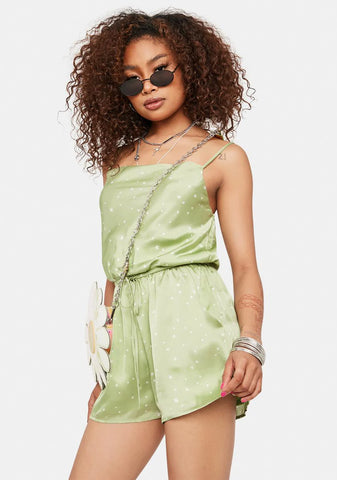 Stars For Wishing Satin Romper