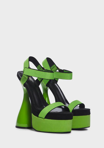 Blurred Lines Platform Heels