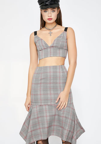 Schoolin' You Plaid Skirt