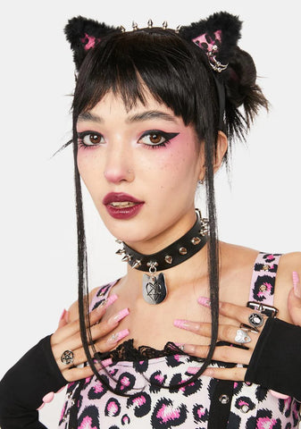 Cat Cult Spiked Choker
