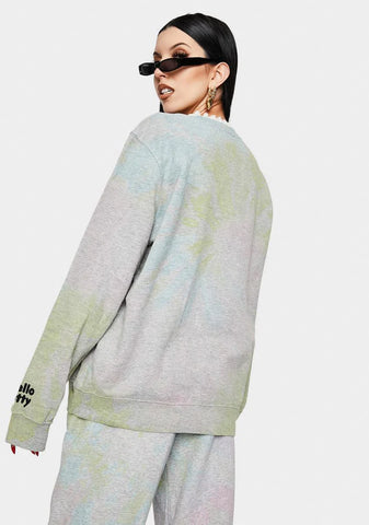 Hello Kitty Tie Dye Sweatshirt