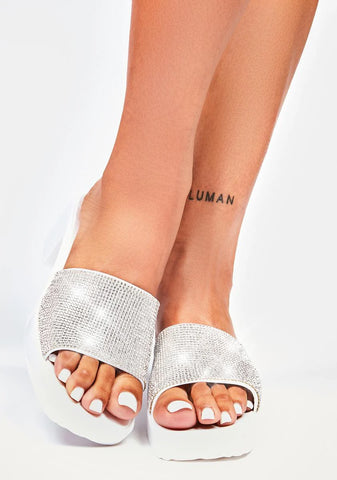 What's Your Motive Rhinestone Heels