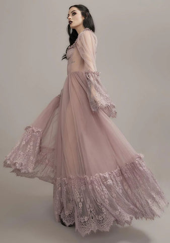 Lady Dance With Death Maxi Dress