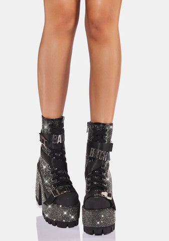 Baddie Mentality Platform Boots