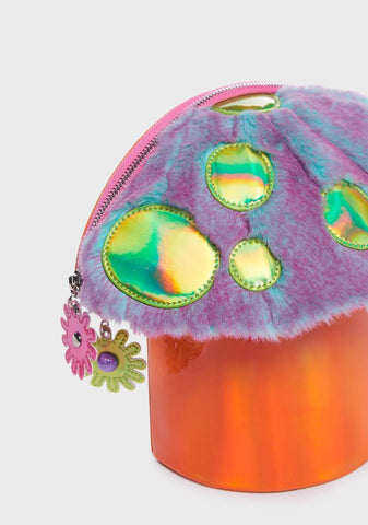 Trippy Vibe Got Funky Mushroom Backpack - Holo
