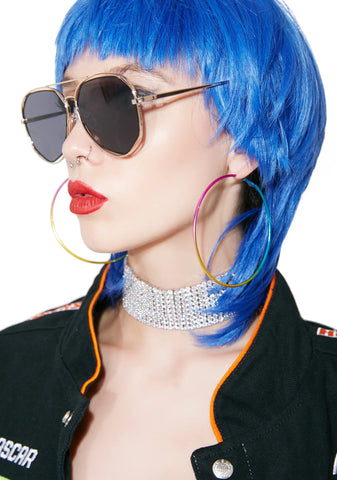 Diamond Bar Aviator Sunglasses