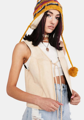 Main Street Rebel Faux Suede Vest